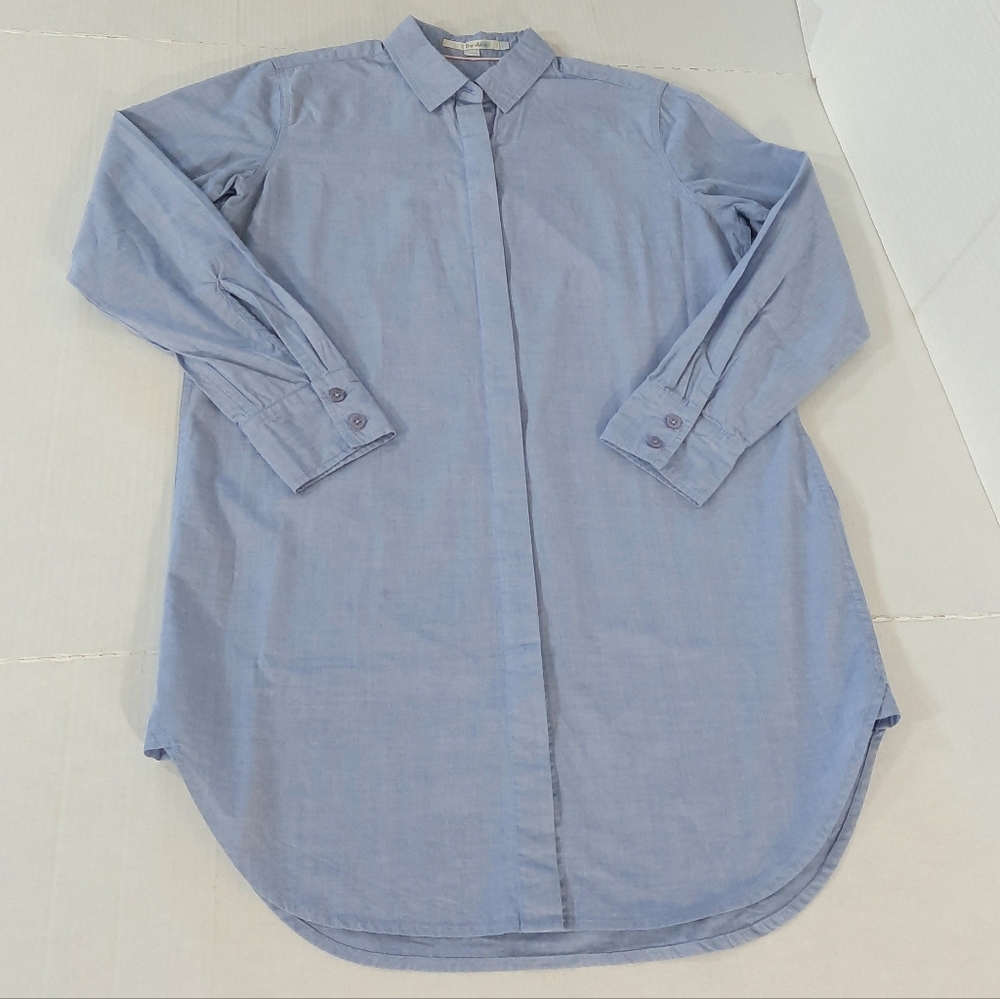 Boden Long Length Long Sleeve Button Down Shirt Tunic
